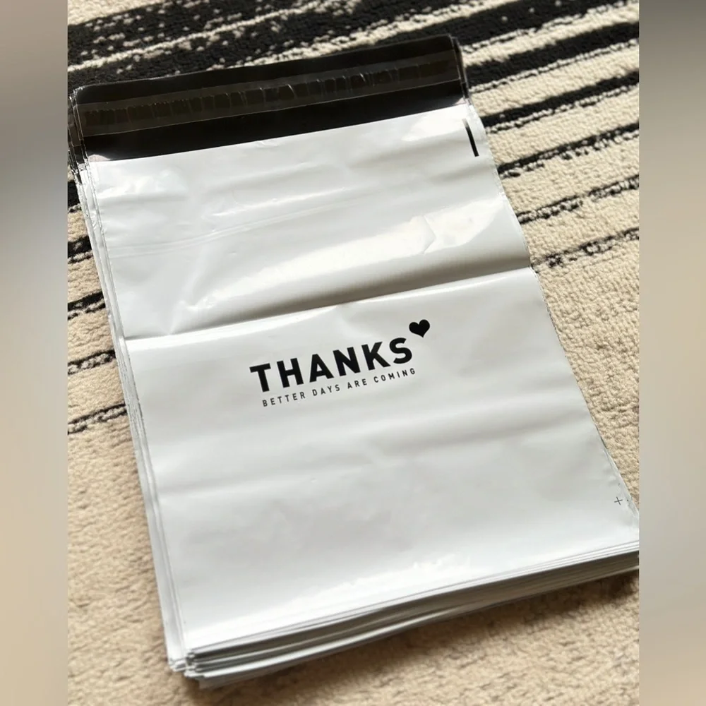 White 100PCS *Poly Mailers 9.75x12.25 Inch.